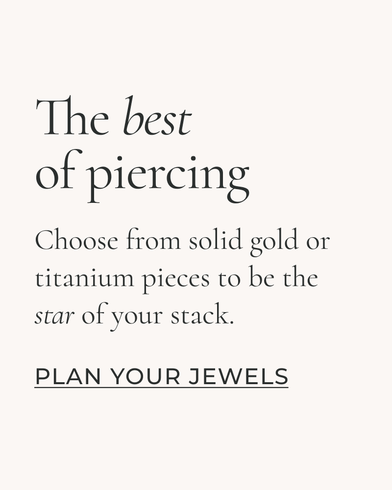 Choose from solid gold or titanium pieces to be the star of your stack.