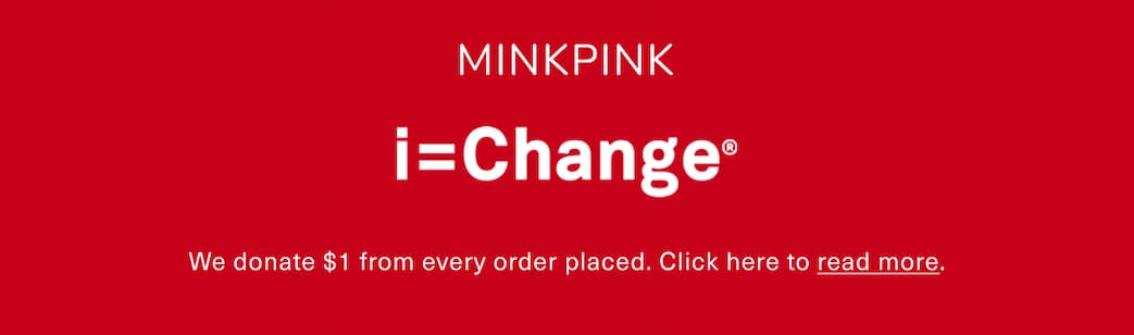 read more about our charity donations through i=change