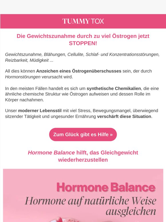 Zu viel Östrogen = Hüftspeck 😭