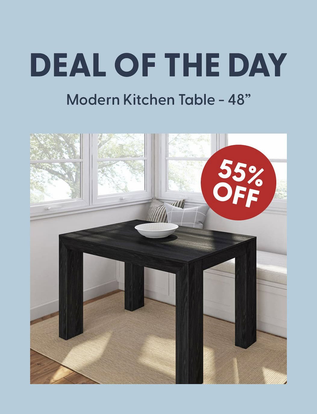 Modern Kitchen Table - 48"