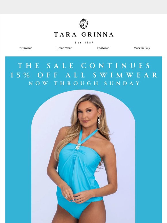 15% Off ALL Swimwear – Shop Now!