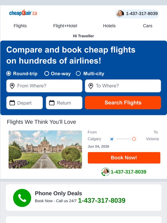 ✈  Calgary - Victoria Flight Deals You’ll Love