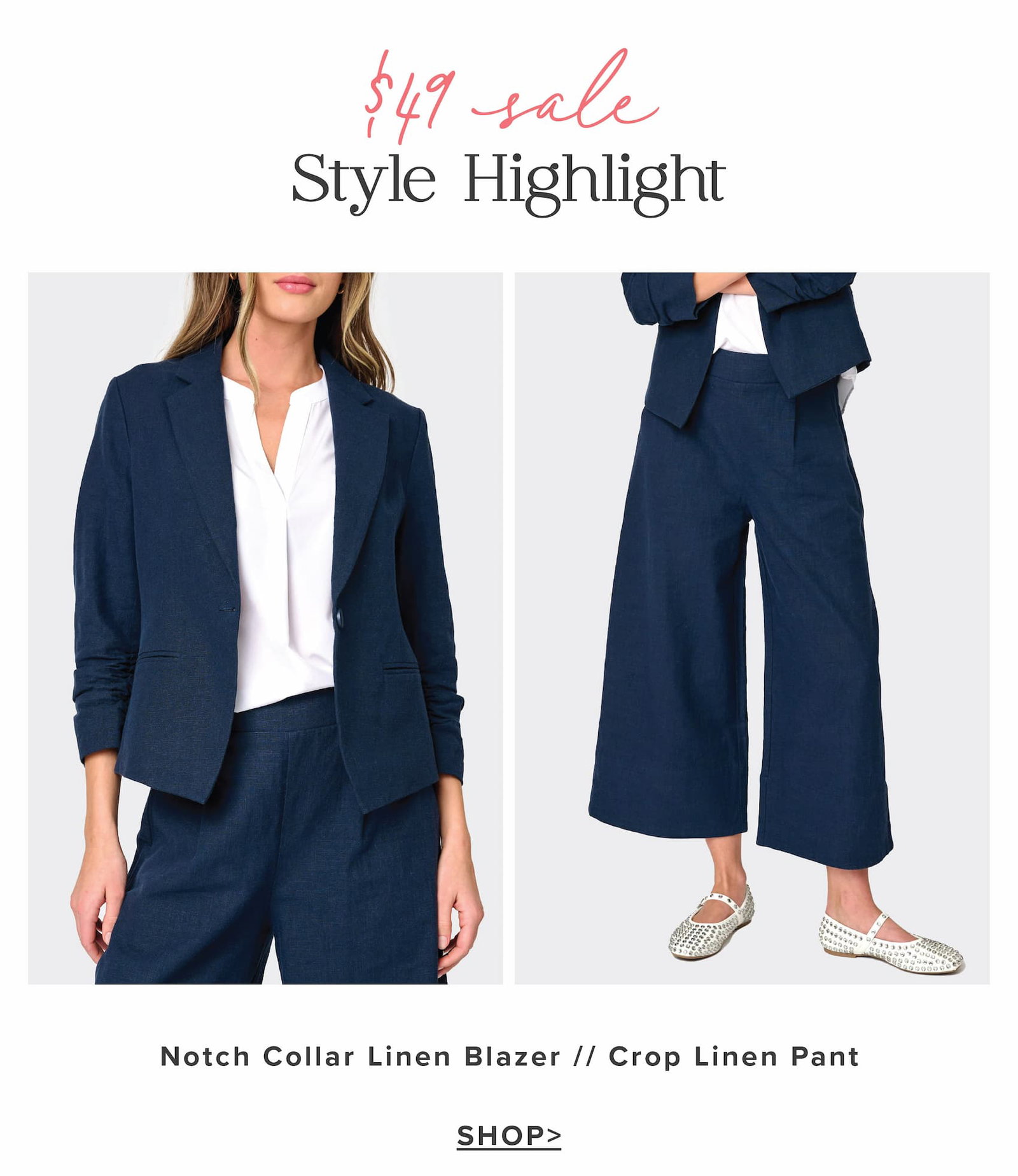Style highlight: linen blazer and pant