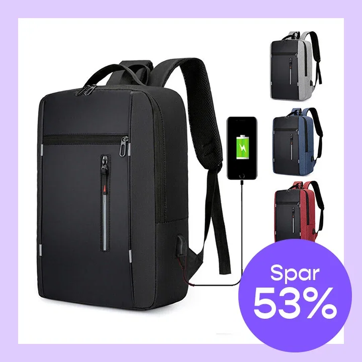 Smart PC-ryggsekk med innebygd USB
