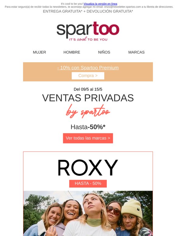 ✨¡Oportunidad de oro! Hasta el 50% de descuento en las marcas Roxy, So Size, Tommy Hilfiger, Converse  con entrega gratuita