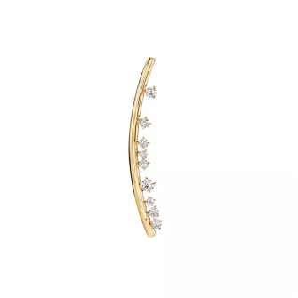 Hearts on Fire 18K Yellow Gold Barre Floating Diamond Brooch