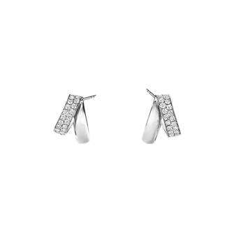 Hearts on Fire 18K White Gold Inside/Out Diamond Flip Earrings