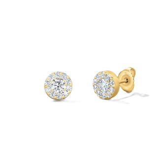 Hearts on Fire 18K Yellow Gold Fulfillment 2.00cttw Diamond Stud Earrings
