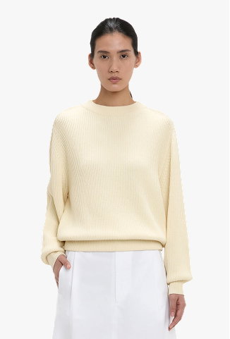 Relaxed Fit Jumper In Ivory