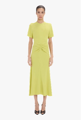 Bela Midi Dress In Yellow
