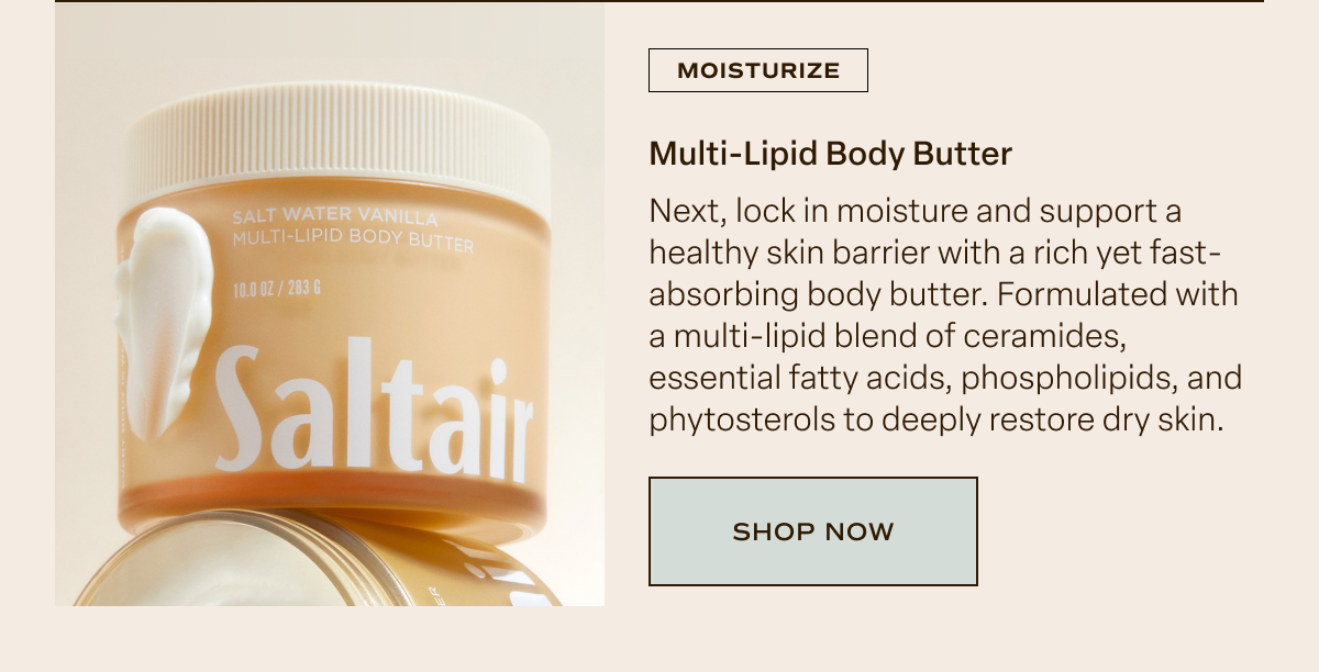 Salt water vanilla multi-lipid Body butter