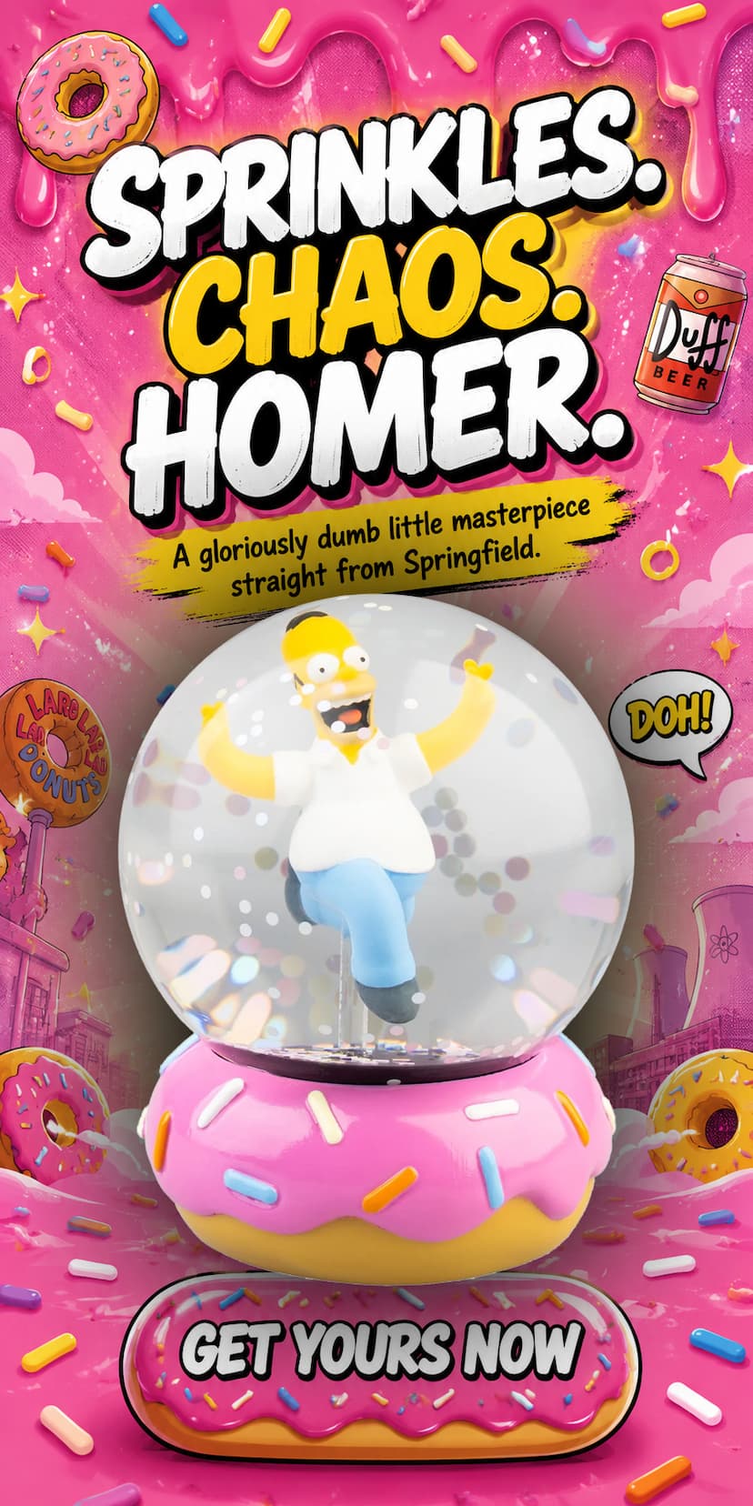 Homer Simpsons Snow Globe