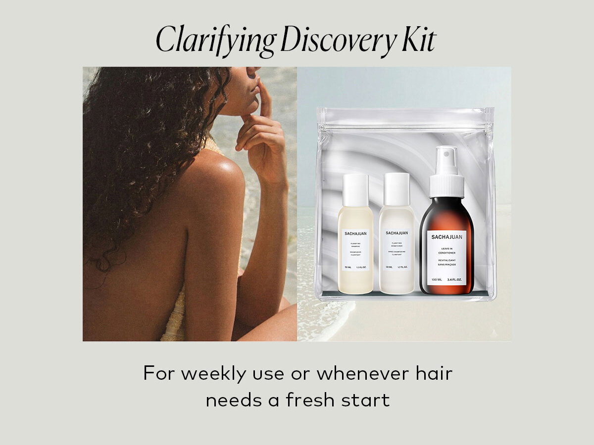 For weekly use or whenever hair needs a fresh start, shop the SACHAJUAN Clarifying Discovery Kit at Beautylish.com