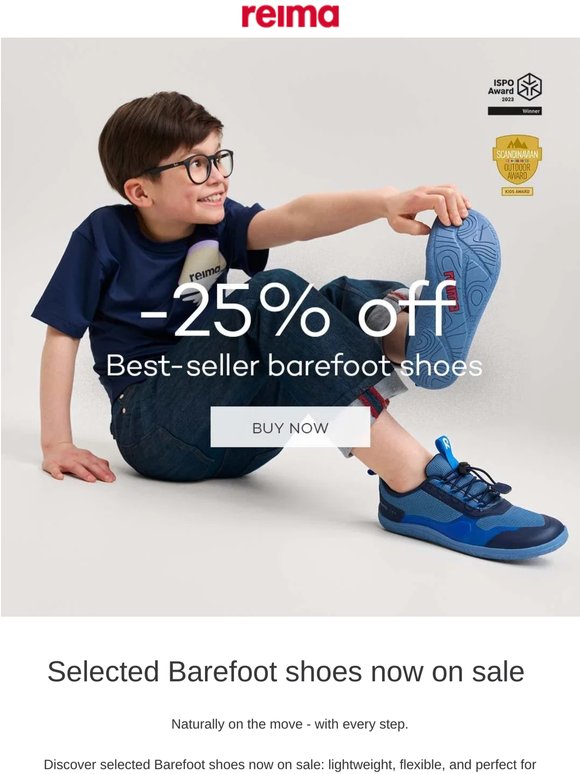 Now -25% on selected Barefoot shoes