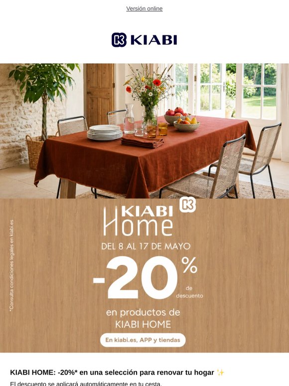 -20% en KIABI HOME 🛏️