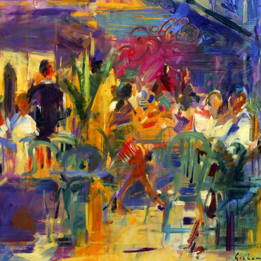 Cafe de la Place, St Paul de Vence by Peter Graham