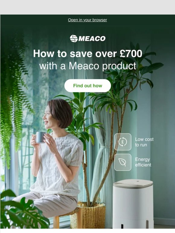 Save over £700 with Meaco