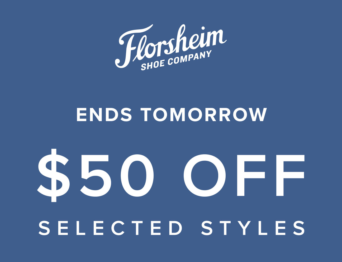 $50 off selected styles. Display images to learn more.