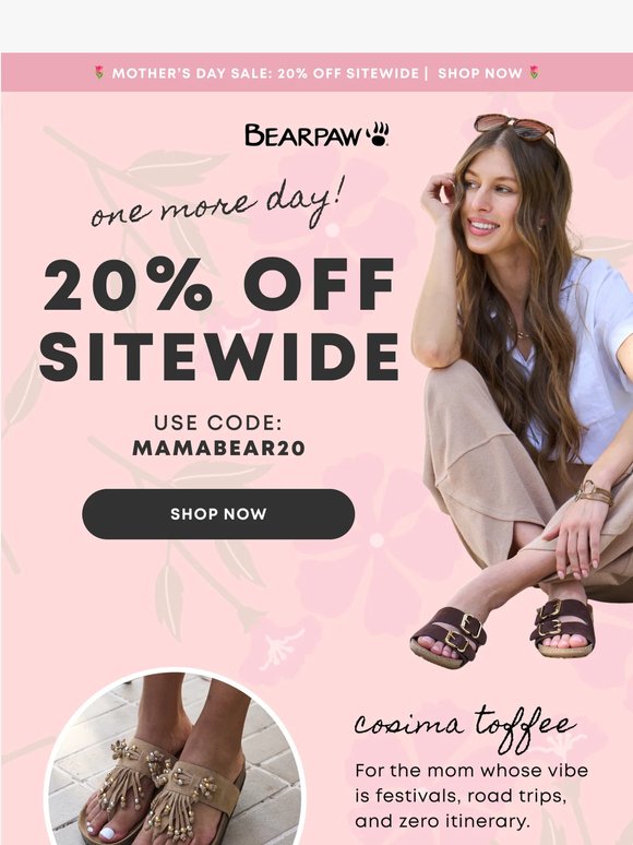 📣 1 MORE DAY: 20% Off Sitewide!
