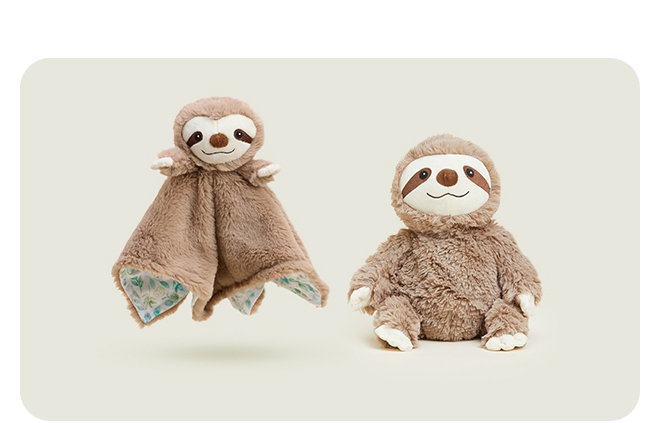 Sloth Lovey Blanket Warmies and Sloth Warmies. Shop now.