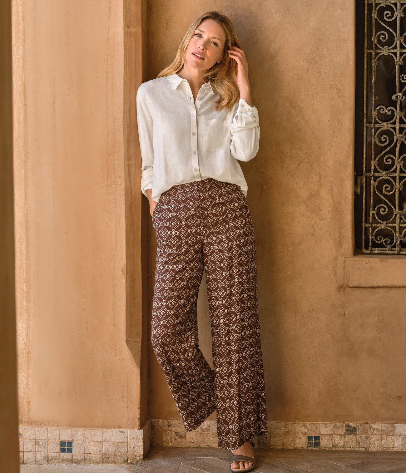 Chemise en mélange de lin