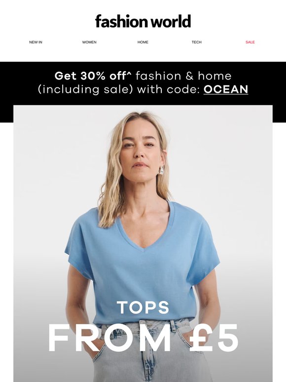 TOP it off with double discounts 👚💰