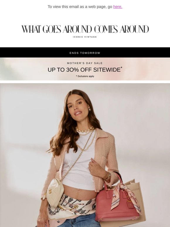 Ends Tomorrow: Up to 30% Off