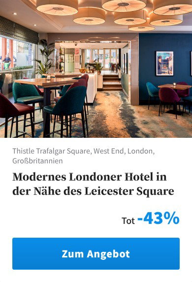 Modernes Londoner Hotel in der Nähe des Leicester Square