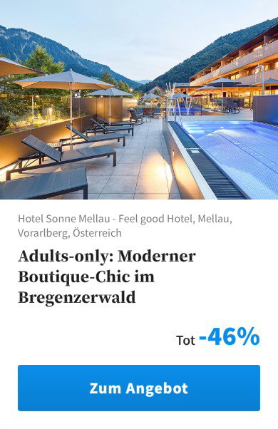 Adults-only: Moderner Boutique-Chic im Bregenzerwald