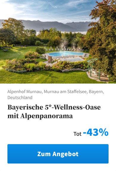 Bayerische 5*-Wellness-Oase mit Alpenpanorama