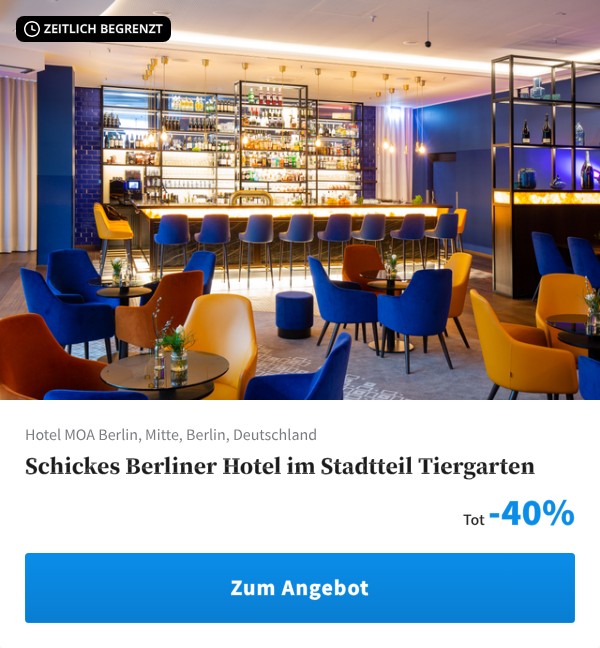 Schickes Berliner Hotel im Stadtteil Tiergarten