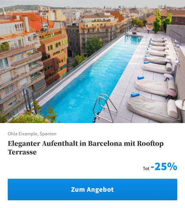 Eleganter Aufenthalt in Barcelona mit Rooftop Terrasse