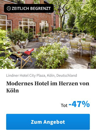 Modernes Hotel im Herzen von Köln