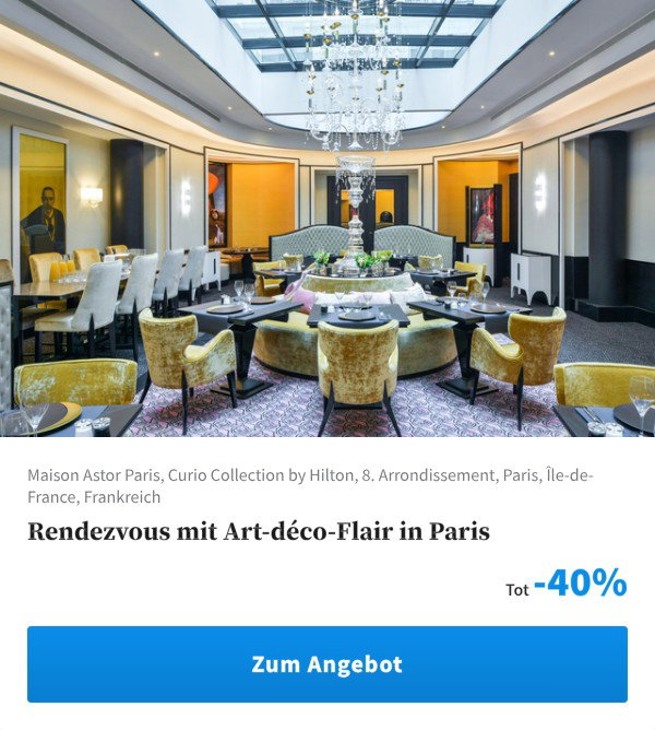 Rendezvous mit Art-déco-Flair in Paris