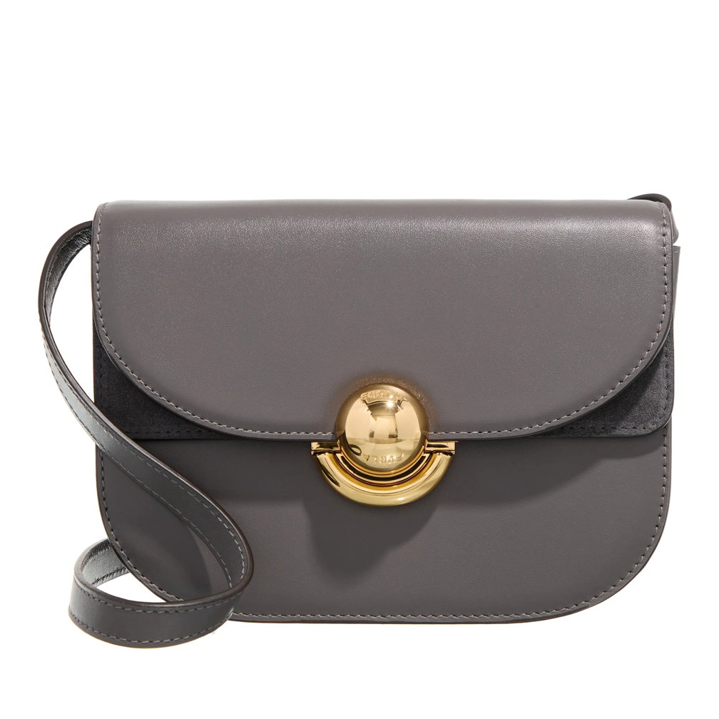 Furla Sfera Mini Crossbody Round Urban Gray Crossbody Bag