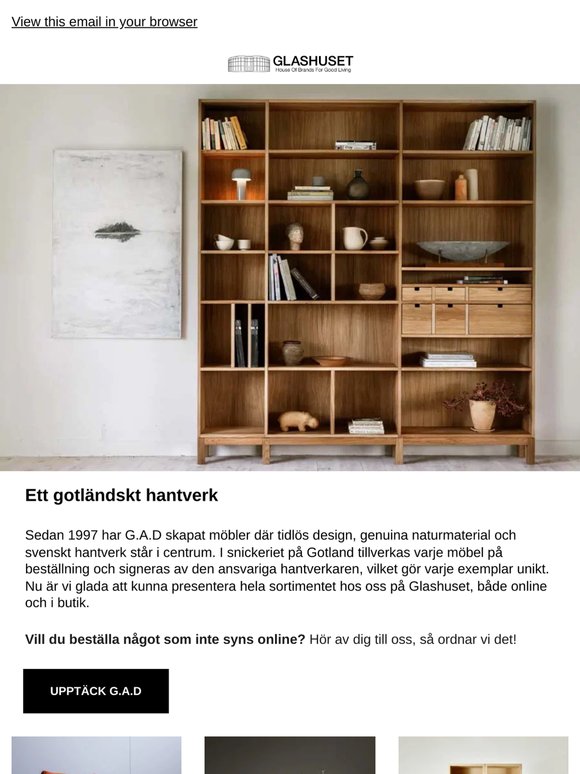 Glashuset välkomnar nu G.A.D🥳