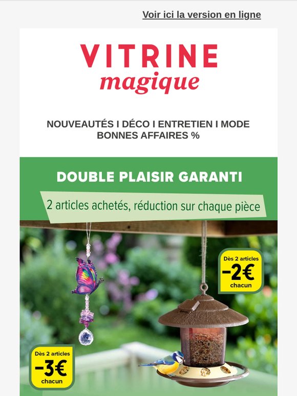 Bon plan : économisez dès 2 articles 🦊