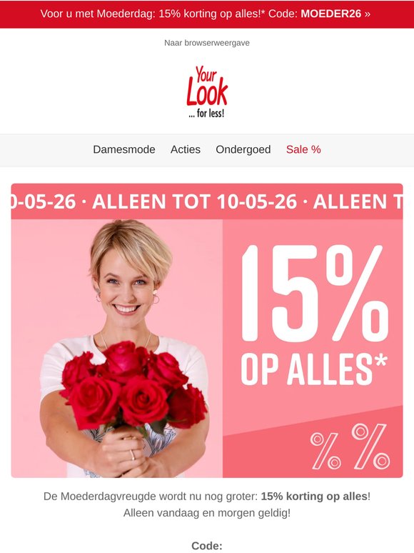 Komt uit het hart: -15% ♥️