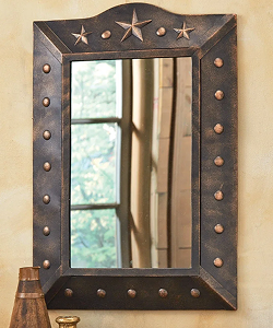 Metal Western Star Mirror