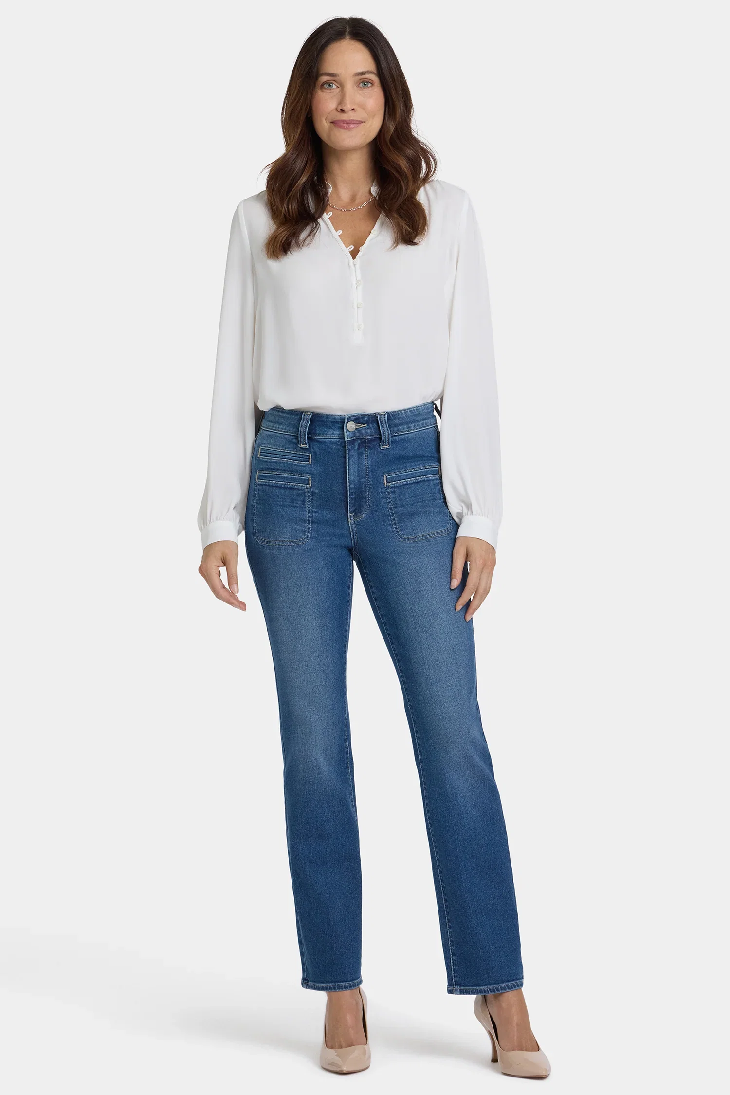 Image of Marilyn Straight Jeans - Romantic Indigo