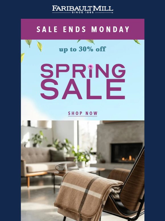 TWO DAYS LEFT - Spring Sale Ends Monday!