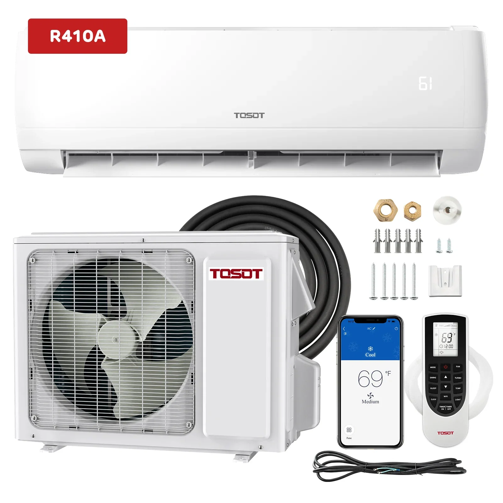 Image of 24,000 BTU Mini-Split Heat Pump Air Conditioner-230V-R410A