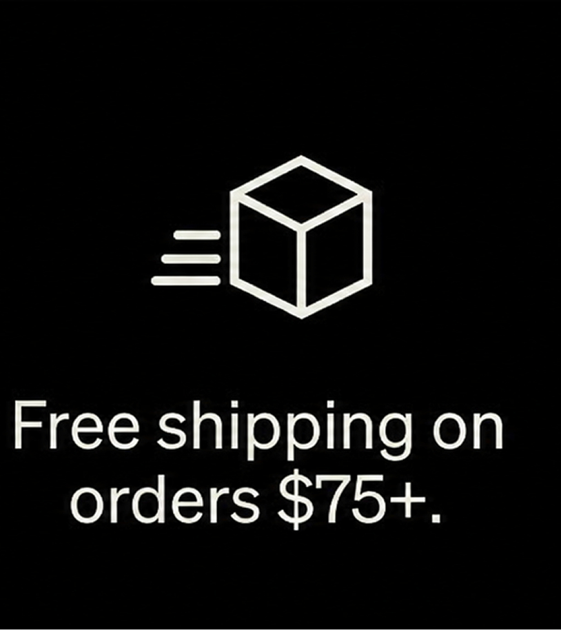 Free shipping on orders $75+.