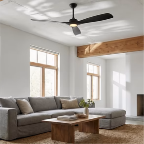 60 Inch Alexi DC Motor Modern Downrod Ceiling Fan with LED Light
