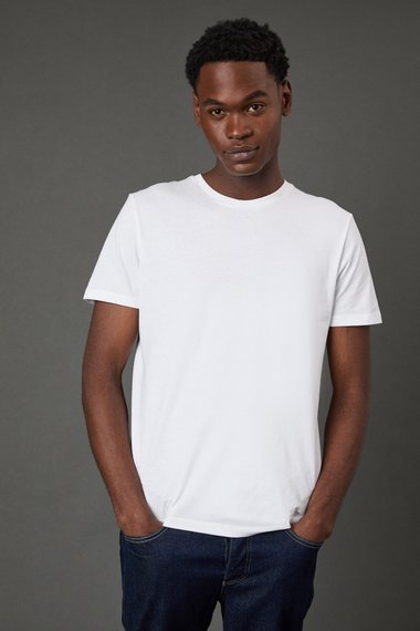 White Plain Crew Neck T-Shirt