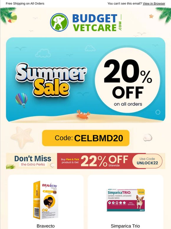 Mother’s Day Special – 22% OFF Flea & Tick Treatments + Free Shipping*