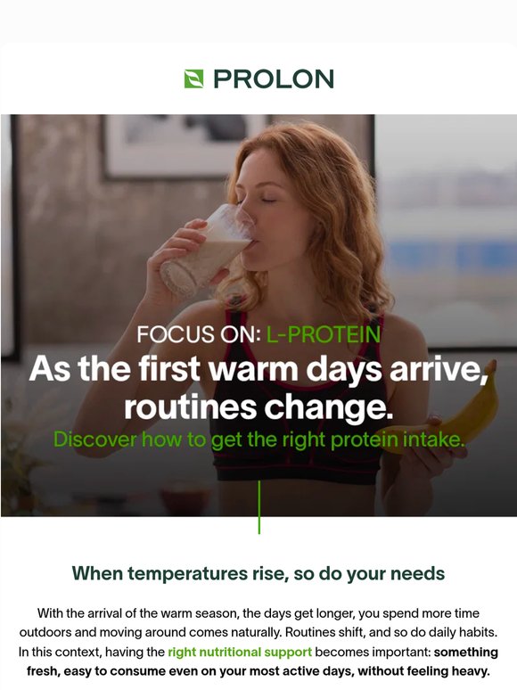 L-Protein: your warm-weather ally ☀️