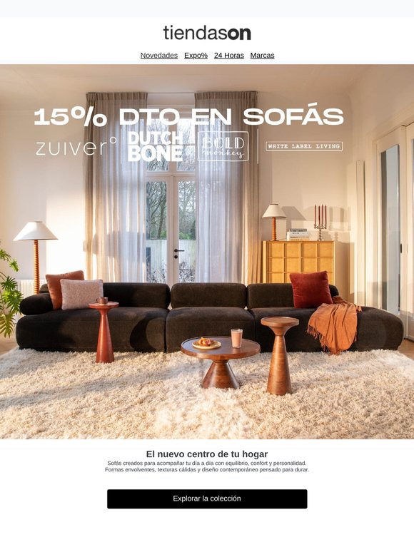 15% dto en sofás de diseño 🛋️