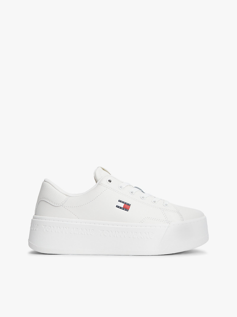 Platform Cupsole Trainers With Leather