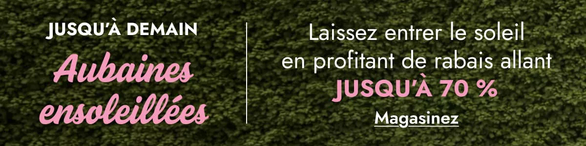 Aubaines ensoleillées